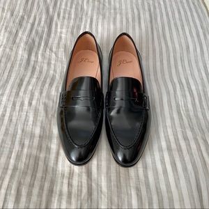 NWOB J. Crew Academy Penny Loafers - black size 7